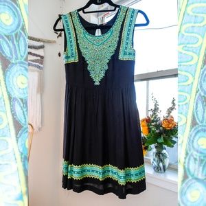 Free People Print Mini Day Dress